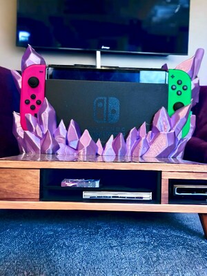 Crystal Switch Dock Stand Gaming Room Decor Gamer Storage - image2